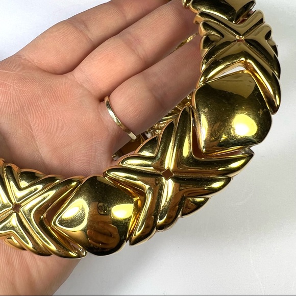 Super Nice Vintage Givenchy Gold Choker - Picture 7 of 8